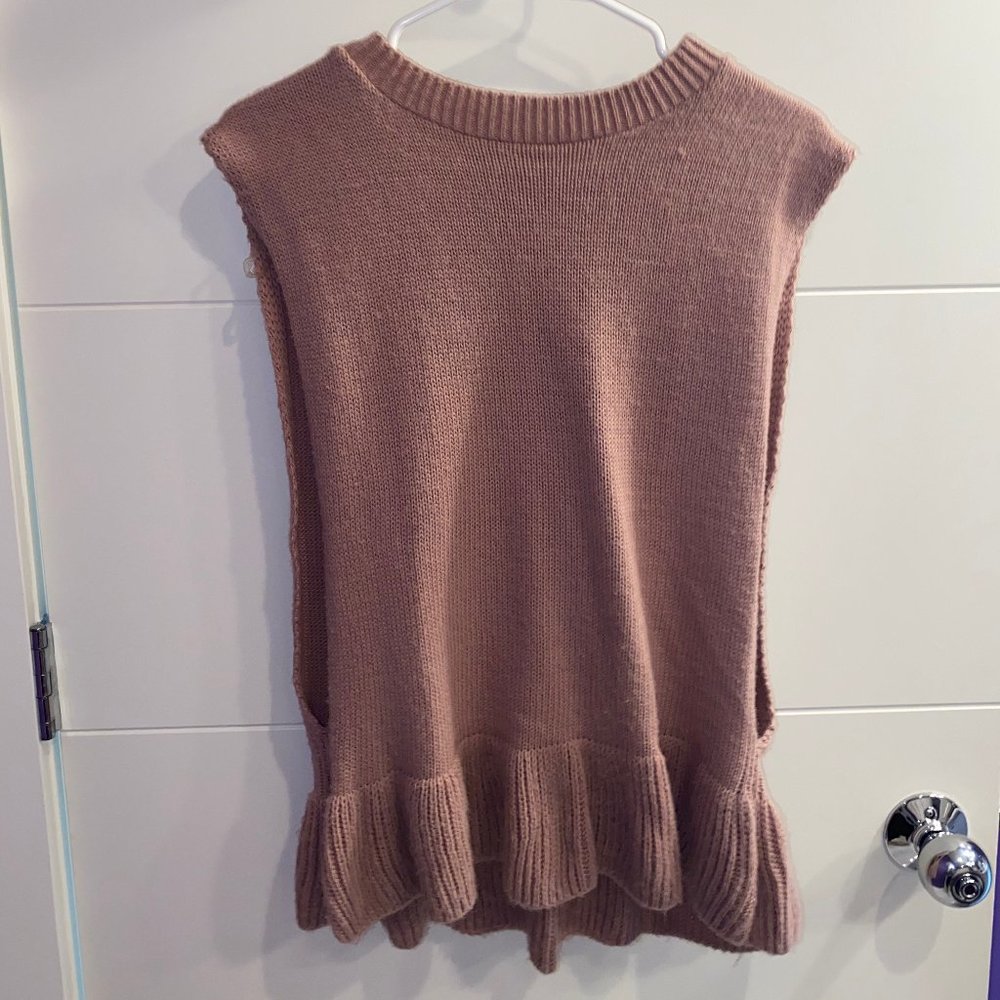 Sweater tank top